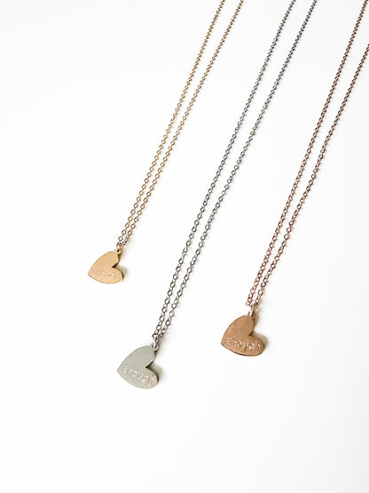 Enough Heart Necklace