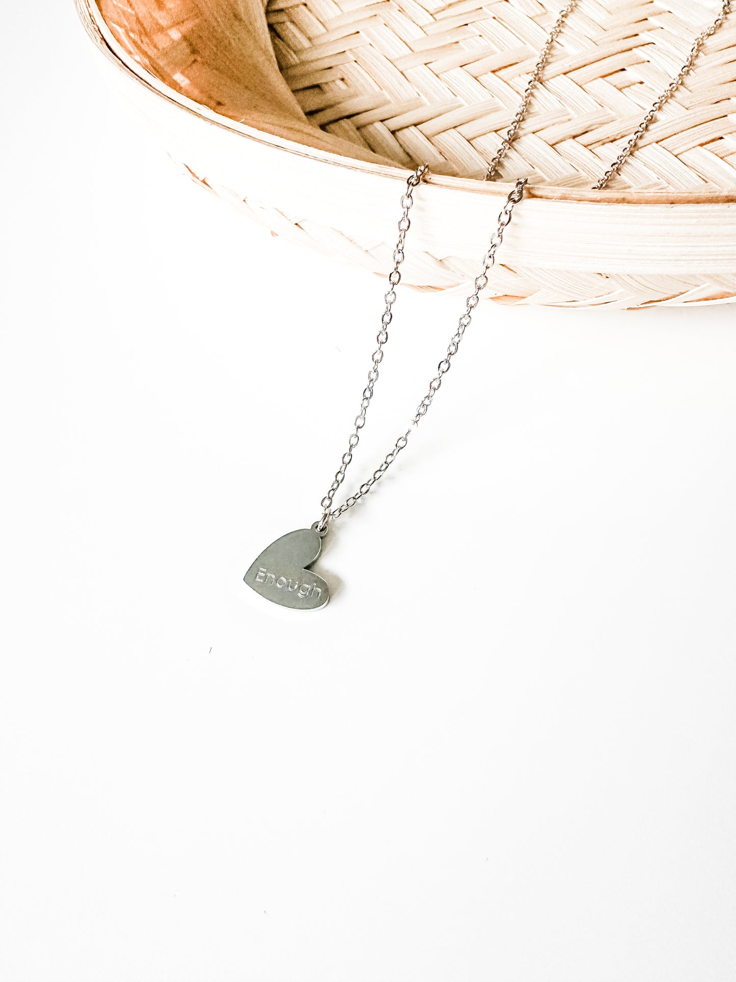 Enough Heart Necklace